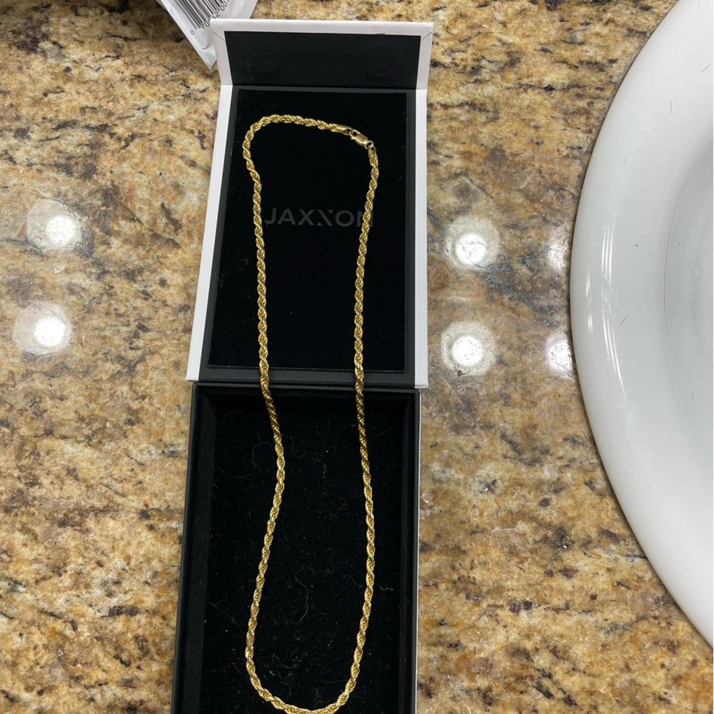 Jaxxon Gold Rope Necklace 26”